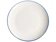 Set of 24 Dinnerware CUMIN Porcelain Off-White/ Blue_1061855