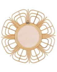 Wall Mirror PASAKU 60 cm 60 cm Rattan Natural_822178