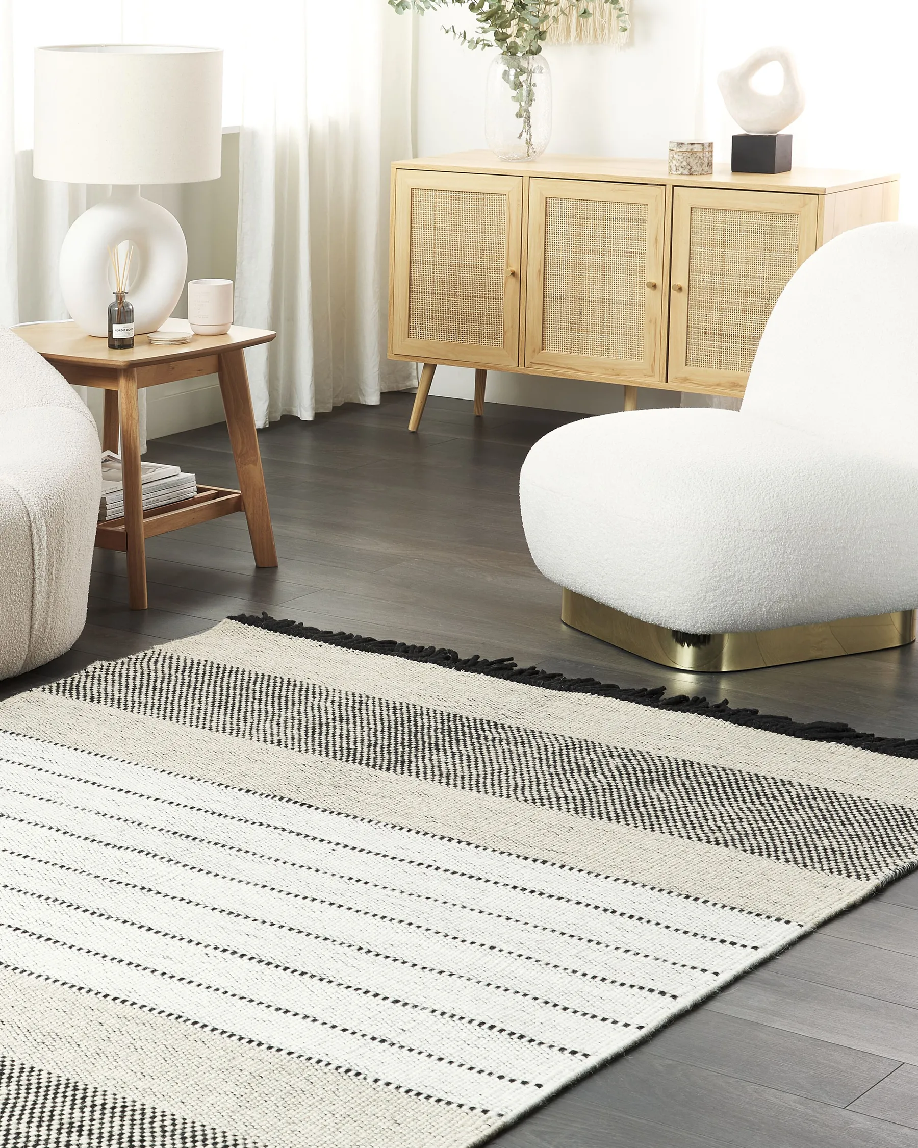 Rug YAZLIK Beige 160 x 230 cm Wool_847433