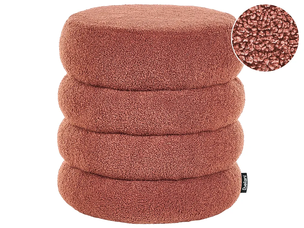 Puff SUMPTER Bouclé Gullbrun