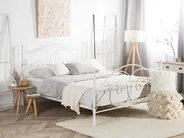 Bed Metal DINARD 140 x 200 cm (EU Double) White_765084