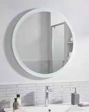 Badrumsspegel med LED YSER 58 cm 58 cm Silver_816338