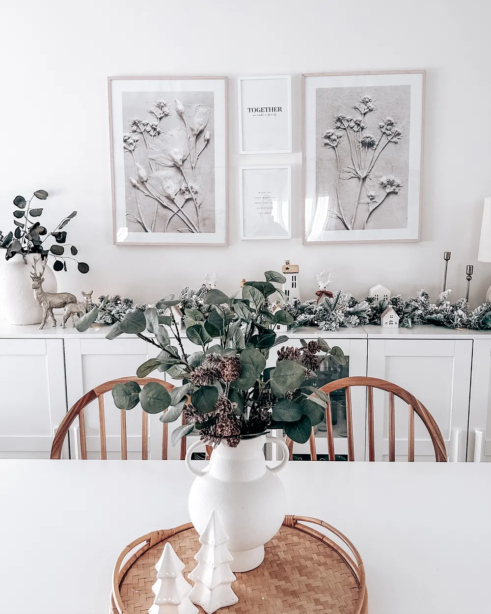 Snowy Christmas Garland LED SUNDO 180 cm White_895640