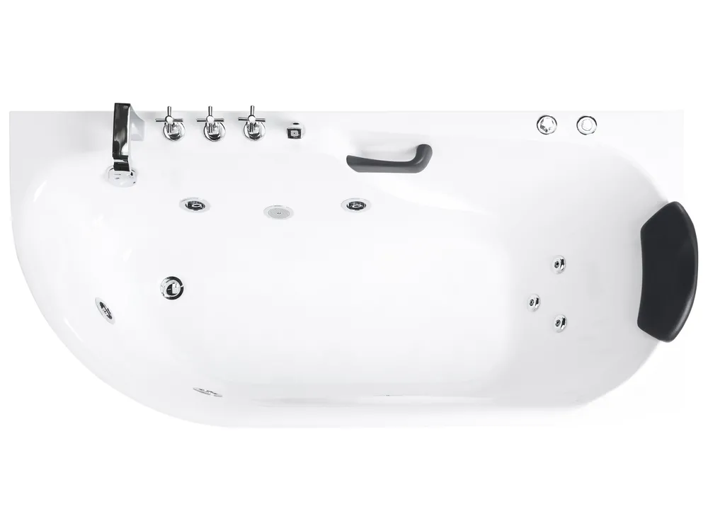 Massagebadkar SAYULA 1700 x 800 mm Vit Vänstervänd_1029512