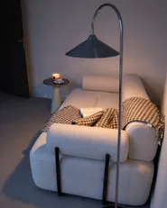 Floor Lamp SAVEGRE Metal Silver_1062238