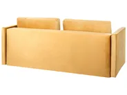 Sofa Bed 3 Seater EKSJO with Storage Velvet Mustard_848901
