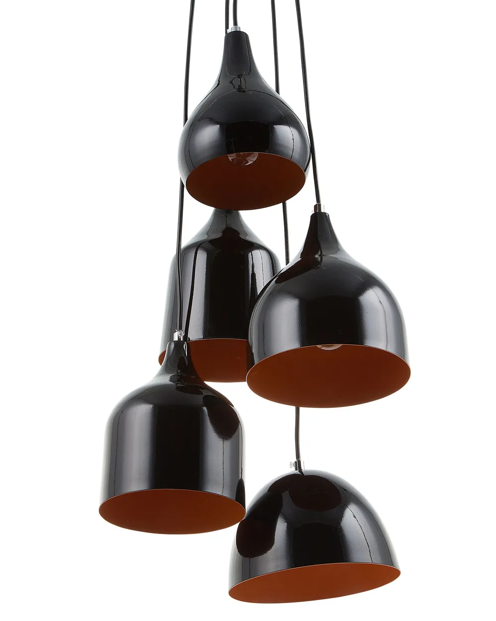 Pendant Lamp SAVIO Metal Golden Brown Black_690962