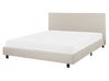 Säng med lamellram  ALBI 160 x 200 cm Beige