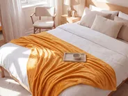 Torkkupeitto BAYBURT 150 x 200 cm Oranssi_850695