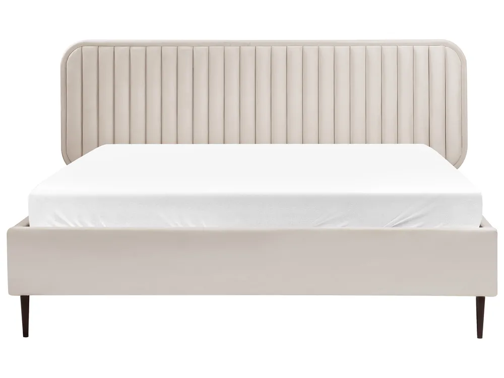 Sänky Sametti BRIN 160 x 200 cm Beige_941831