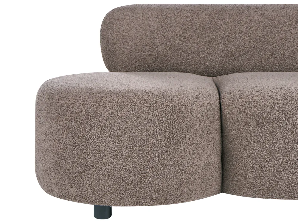 Sofa 3 Seater BLAVAND Boucle Taupe_1061451