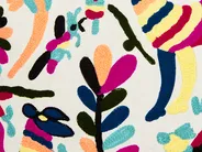 Throw Cushion RAIGANJ 50 x 50 cm Cotton Multicolour Abstract Pattern_829440