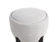 Pouffe ARCHIE Faux Linen Grey_991202