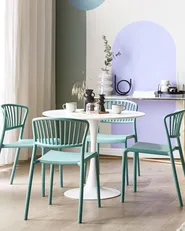 Set med 4 trädgårdsstolar GELA Mintgrön_825373