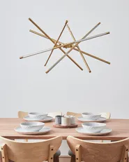 LED Pendant Lamp PALUN with Dimmer Metal Gold_934383