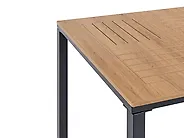 Spisebord til hagen LEVANTO 80 cm 80 cm Metall Svart_1179376