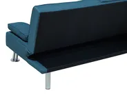Sofa Bed 3 Seater ROXEN Fabric Blue_793795