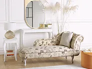 Right-Hand Chaise Longue NIMES Fabric Beige_1154834