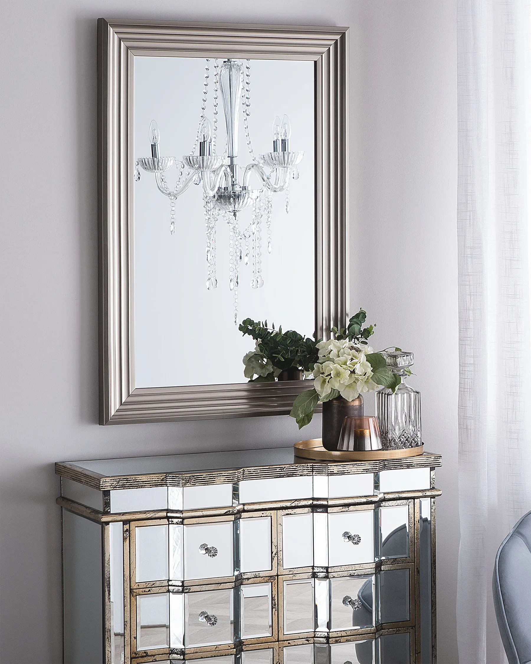 Wall Mirror CHATAIN 61 cm 91 cm Silver_712900