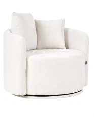 Svängbar fåtölj ENNORA Off-White_1072899