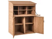 Redskapsförråd TOFFIA 127 cm 66 cm Granträ Brun_1015102