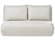 Sofa Bed 2 Seater ROROS Faux Linen Off-White_1038979