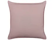 Set of 2 Decorative Cushions ROMNEYA 45 x 45 cm Velvet Pink Floral Pattern_838220