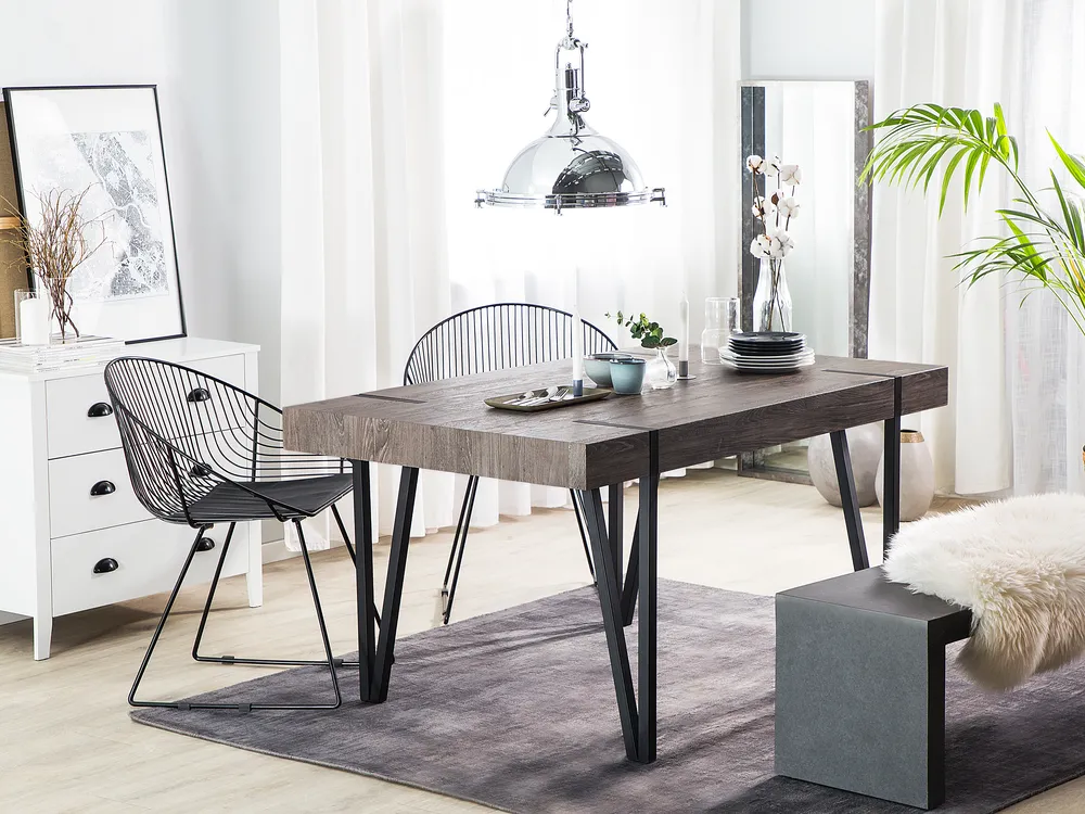 Dining Table ADENA Brown 150 cm 90 cm
