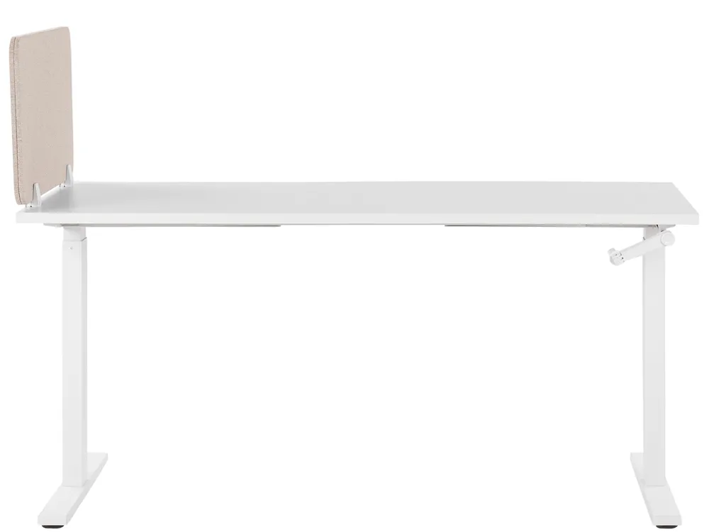 Desk Screen WALLY 80 x 40 cm Beige_853081