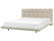 Bed Boucle SOULISSE 180 x 200 cm (EU Super King) Beige_1129662