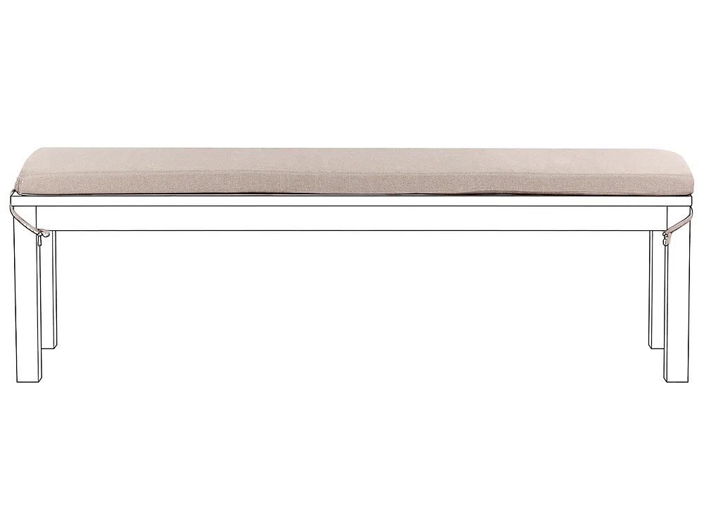 Sittdyna för bänk TUSCANIA 157 x 34 cm Beige