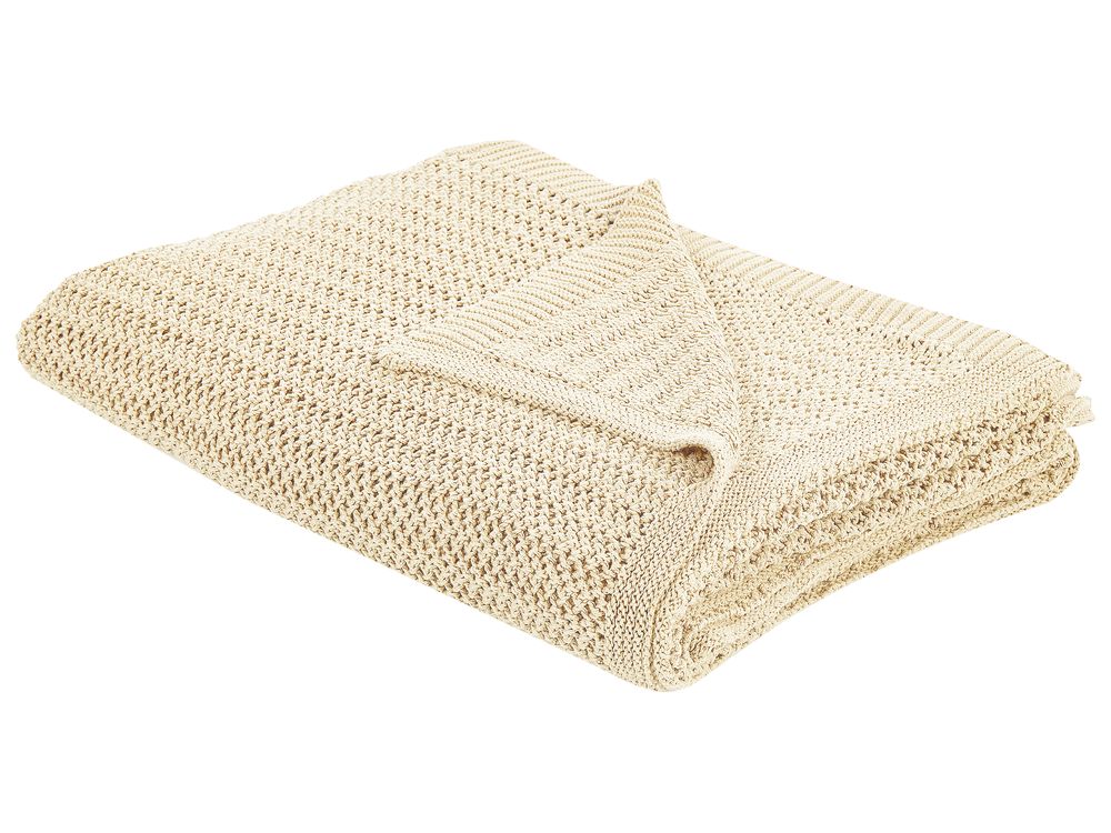 Sengeteppe ILEN Bomull 150 x 200 cm Beige