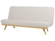 Sofa Bed 2 Seater KALFAFEL Fabric Light Beige_907877