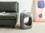 Side Table PELMO 33 cm 33 cm Marble Effect Grey_918808