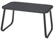 Garden Lounge Set with Table 4 Seater BARREA Metal Black_921824