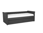 Trundle Bed Fabric LIBOURNE 80 x 200 cm (EU Small Single) Dark Grey_770623