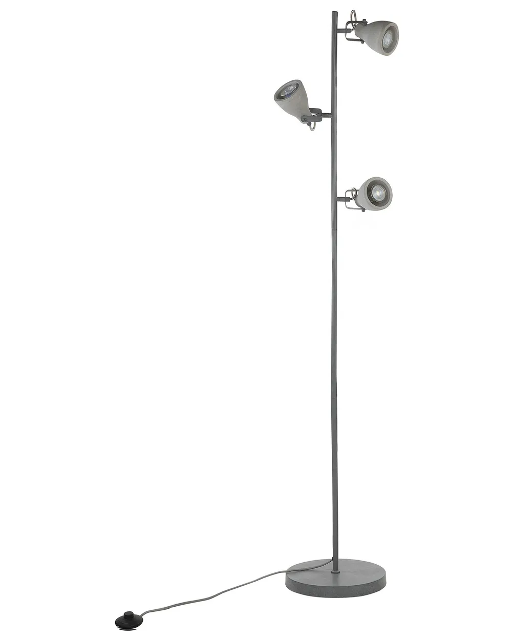 Floor Lamp MISTAGO Adjustable Concrete Grey_730423