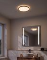 LED Ceiling Lamp VELORA with Remote with Dimmer Light Brown