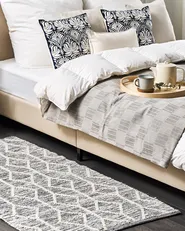 Rug EDREMIT Grey 80 x 150 cm Wool_747718