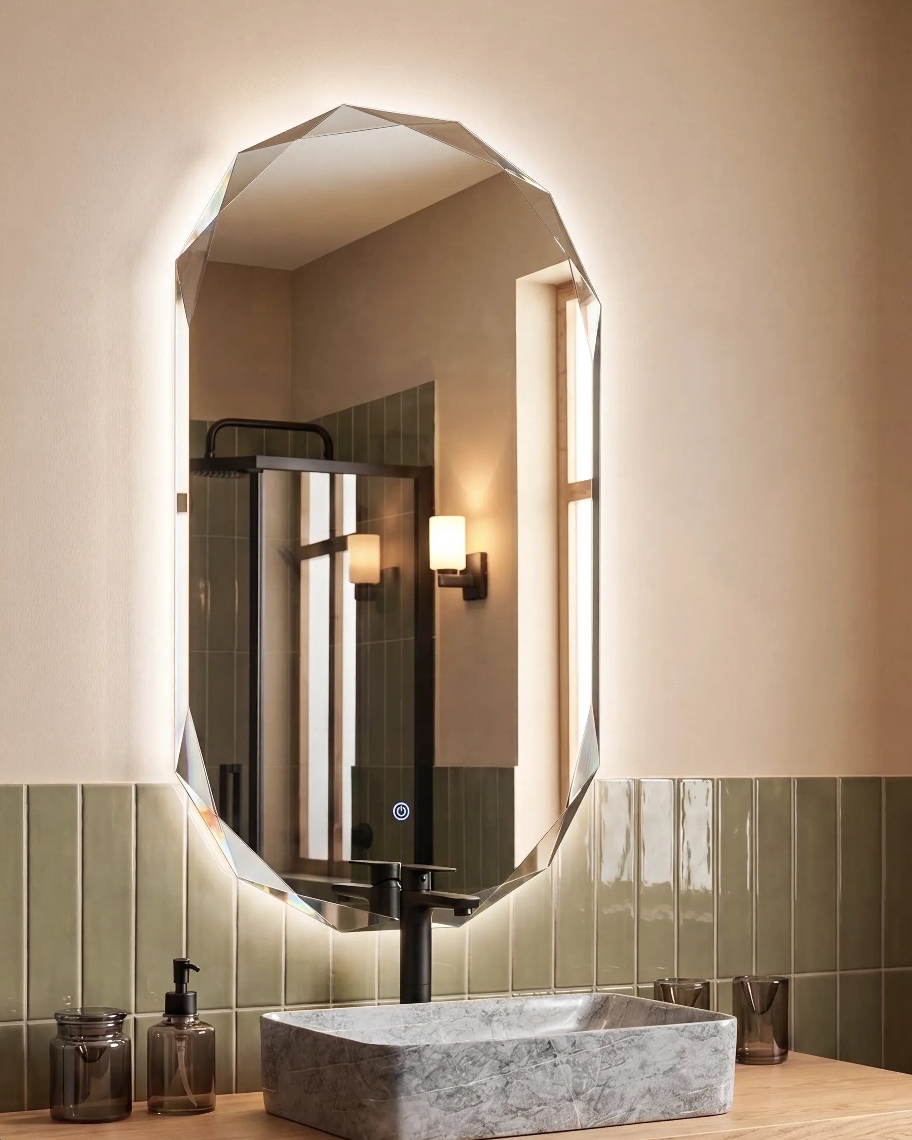 Kylpyhuoneen LED-peili ANIZY 62 cm 110 cm Hopea_1093762