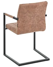 Set med 2 konferensstolar BRANDOL Konstläder Brun_1176769