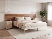 Sänky Metalli VAURS 180 x 200 cm Vaaleanbeige_1165404