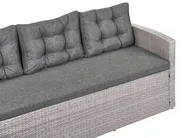 Garden Corner Sofa 8 Seater VITERBO PE Rattan Grey_988451