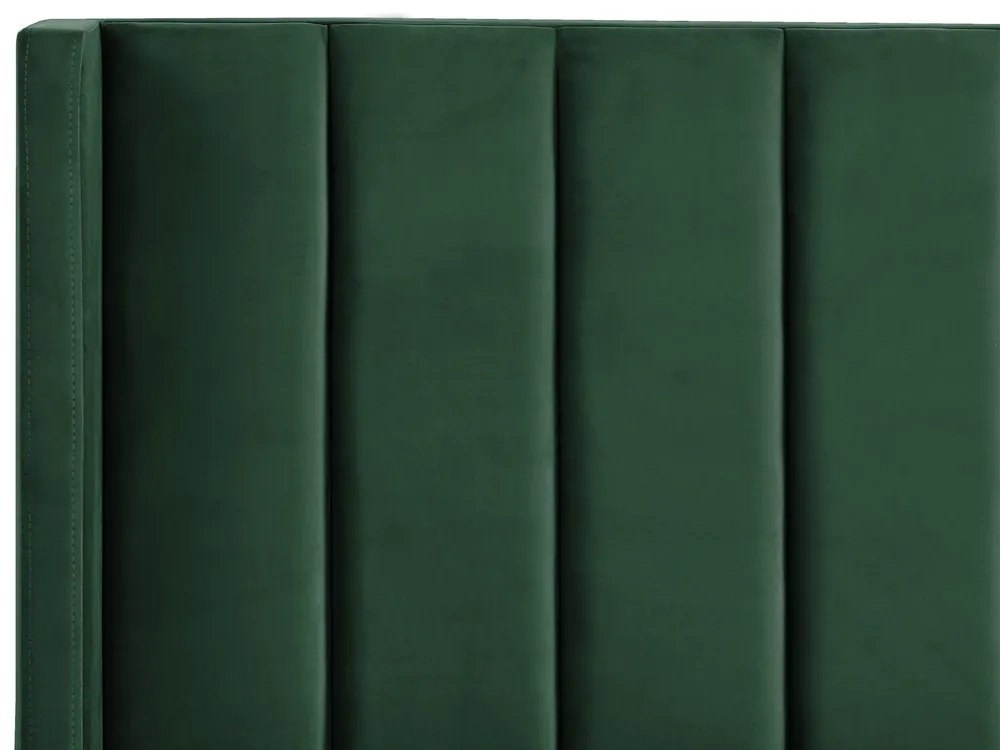 Sänky Sametti VILLETTE 160 x 200 cm Tummanvihreä_745606