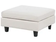 Modulär hörnsoffa 4-sits UNSTAD med fotpall Ljusbeige Högervänd_925317
