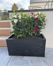 Kukkaruukku MYRA 60 cm Musta_982294