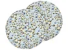Set of 2 Outdoor Cushions VALLORIA Floral Pattern 40 x 40 cm Light Blue