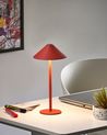 Trådløs LED-bordlampe MODJO Med dimmer Metall Rød