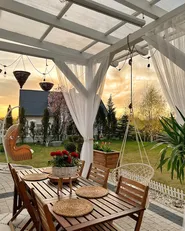 Set of 6 Garden Chairs TOLVE Acacia Wood Brown_862215