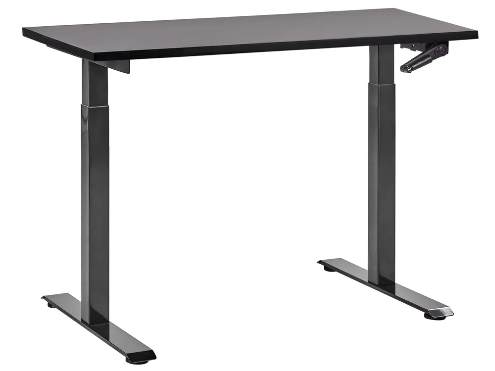 Manual Adjustable Standing Desk DESTINES 120 cm 72 cm Black
